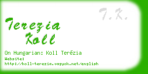 terezia koll business card